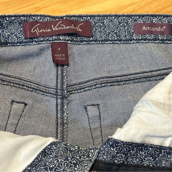 Gloria Vanderbilt Amanda Capri Jeans Sundance Size 4 - Picture 5 of 8